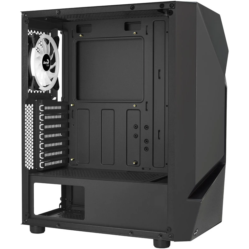 Aerocool Scape-G-BK-v2 Midi-Tower, Tempered Glass, FRGB - negro