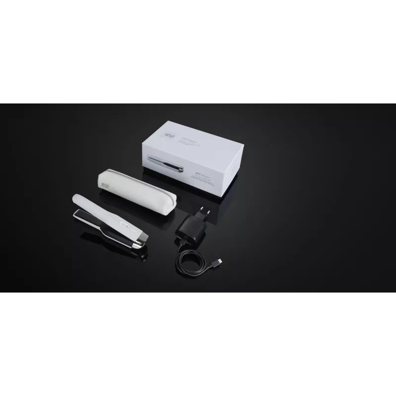 Plancha de pelo GHD Unplugged Warm White ion-litio 300g