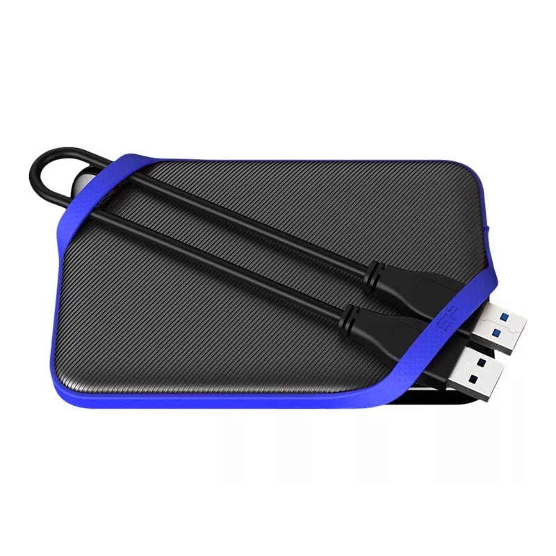 Disco duro externo Silicon Power A62S 2TB, USB Type-A 3.2 Gen 1, Azul/Negro