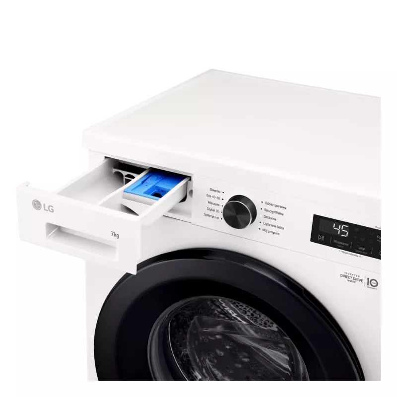 Lavadora LG F2X10S7NWK — carga frontal, 600 mm de anchura, 540 mm de profundidad, 890 mm de altura, 59 kg de peso neto