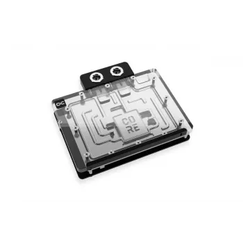 Backplate Alphacool 10265 acrílico aluminio cromo cobre nailon negro 161mm