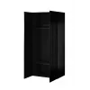 Armario ropero cama meble PAFOS 2D 90×55,5×198,5 cm negro mate — 2 baldas