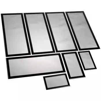 Set de filtros antipolvo Demciflex para Lian Li PC-O11 Air - negro/negro