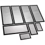Set de filtros antipolvo Demciflex para Lian Li PC-O11 Air - negro/negro