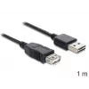 Cable USB DeLOCK EASY-USB 2.0-A 1m negro