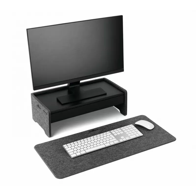 Cajón Durable 508201 Accesorio para soporte de monitor Negro Metal 468 mm Ancho 221 mm Fondo 53 mm Alto