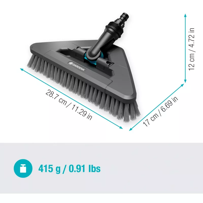 Gardena Cleansystem cepillo con mango soft flex, 18812-20