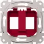 Merten MEG4566-0006 Placa mural/embellecedor de interruptor rojo (MEG4566-0006)