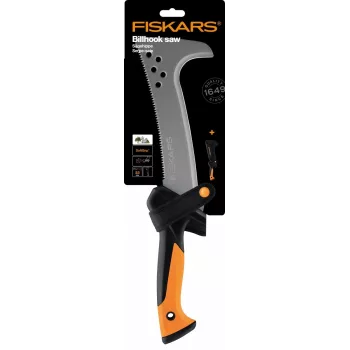 Sierra de mano Fiskars 1051233 Sierra de arco 23 cm Negra, Naranja, Plata