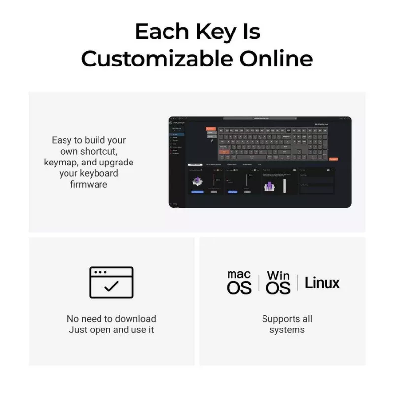 Teclado mecánico Keychron Q6 HE QMK con estabilizadores magnéticos Gateron Double‑Rail