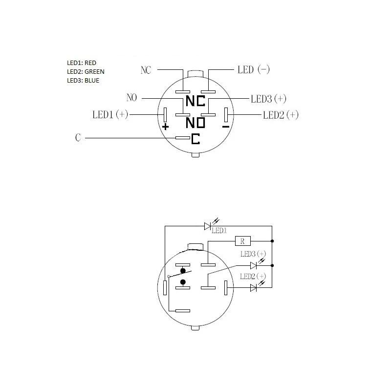 Interruptor pulsador antivandálico DimasTech PD197 25 mm Silverline-Ring