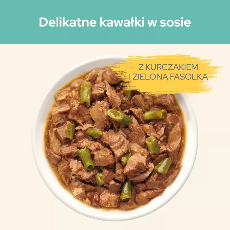 CAT CHOW Hairball Control Pollo judías verdes en salsa 85 g