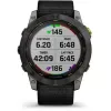 Reloj inteligente Garmin Enduro 2 Sapphire Solar 35 mm, pantalla táctil MIP de 1,4" 280 x 280, 32 GB, GPS, Wi-Fi, caja de titanio DLC Carbon Grey, correa negra