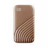 WD My Passport WDBAGF0020BGD - SSD - cifrado - 2 TB - externo (portátil) - USB 3.2 Gen 2 (conector USB-C) - AES de 256 bits - dorado