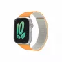 Correa GUAN Premium Pro para Apple Watch 44/45/42/49/46 mm — Naranja/blanco