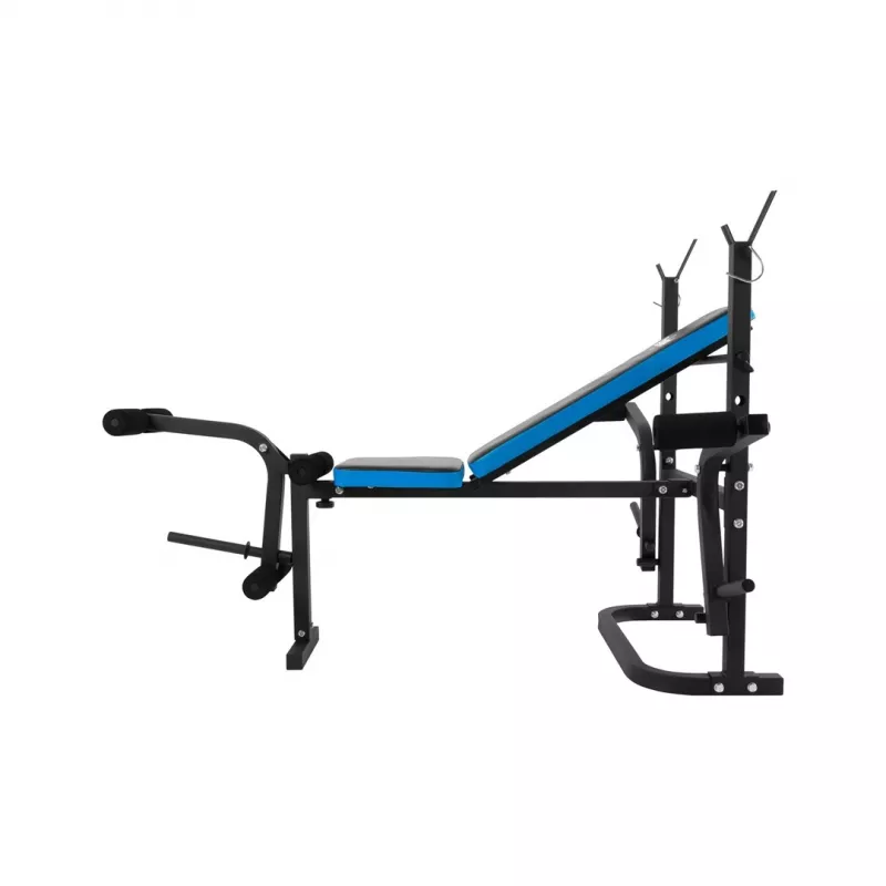 Banco de entrenamiento multifuncional ajustable Rebel RBA-2007 — respaldo y asiento ajustables, plegable, 1610×1300×1005 mm, 18,6 kg