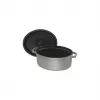 Cocotte ovalada de hierro fundido Staub 29 cm, gris grafito