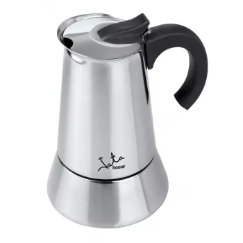 Cafetera moka JATA Odin negra acero inoxidable