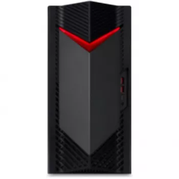 Acer Nitro 50 N50-660 PC gaming de torre, Intel Core Ultra 7 265F, 32 GB DDR5, SSD M.2 de 1 TB, NVIDIA GeForce RTX 5060 8 GB, Wi-Fi 7, Bluetooth 5.3, Windows 11 Home, negro/rojo