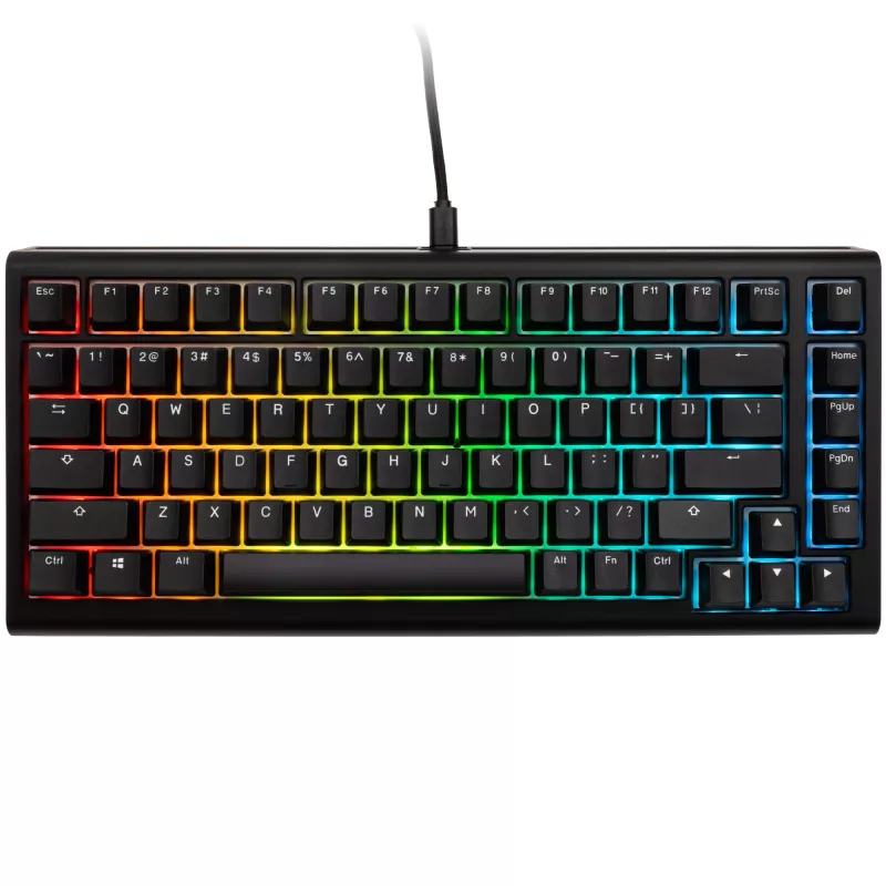 Teclado Ducky Tinker 75 gaming USB inglés US negro