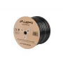 Cable de red LANBERG Cat5e U/UTP LCU5-12CU-0305-BK, 24 AWG cobre, 305 m, negro