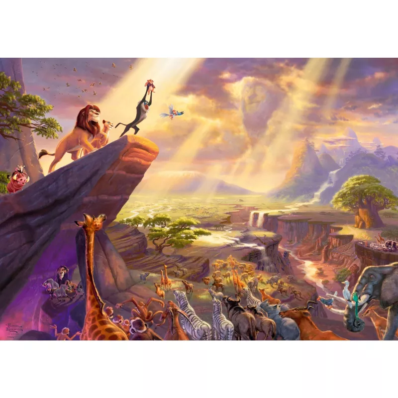 Thomas Kinkade Studios: Disney Dreams Collection - Der König der Löwen, puzle 1000 piezas
