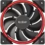 Ventilador de carcasa PCCOOLER CORONA-RED de 120 mm, 1000–1800 rpm, LED rojo