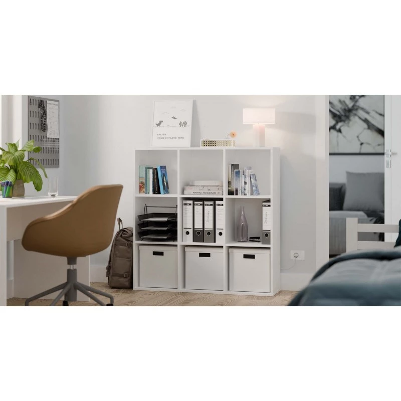 Estantería MALAX 3x3 H blanco