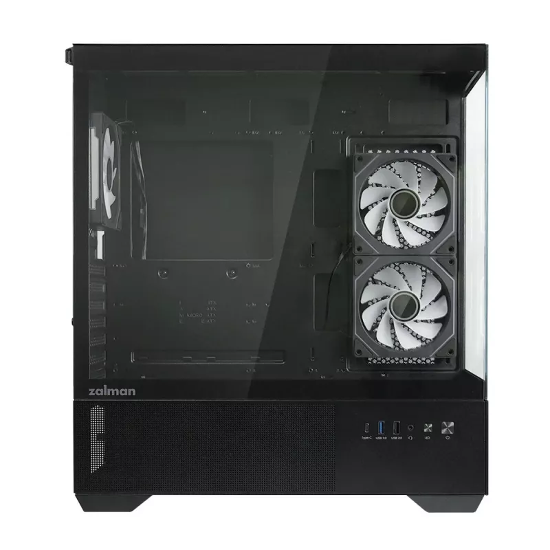 Caja de PC CHRONIX V2 Mid Tower ventiladores ARGB x3 negra