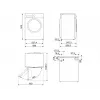 Lavadora de carga frontal Smeg WNP96SLAAIN 9 kg, 1600 rpm, clase A, 600×580×840 mm, blanca