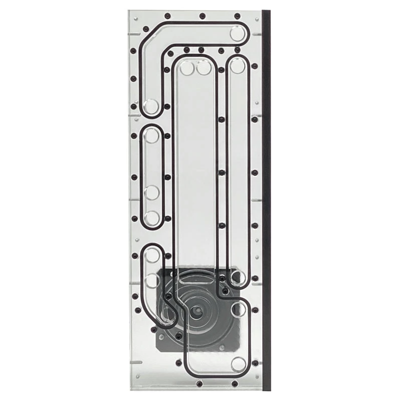 Stealkey Customs SK-Crossflow para Lian Li - O11D XL Evo Distroplate D5/DDC - acrílico