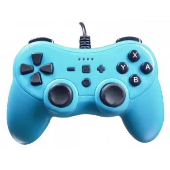 Mando con cable SUBSONIC SA5488-1 Neon Blue — para Nintendo Switch, conexión por cable