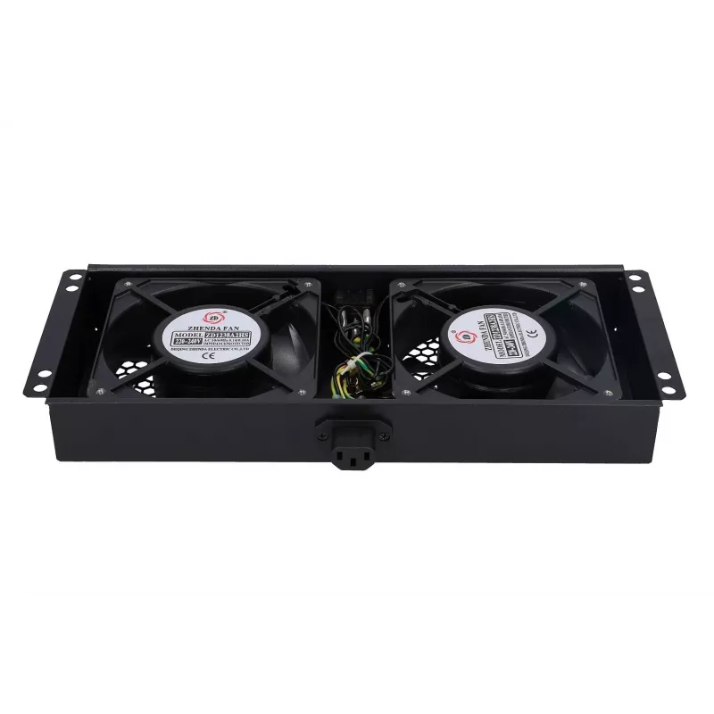 Ventilador de refrigeración Extralink EX.8673 unidad de ventilación de 4 vías para armarios de pie cable de 2 m con enchufe EU
