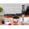 LAFE BlendMix BRK-003A set de batidora de mano, 800 W, 2 velocidades, turbo, cuchilla de acero inoxidable, vaso de 0,6 l, negro/plateado