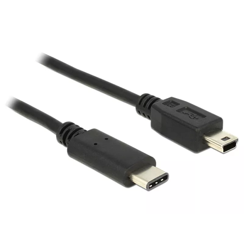 Cable USB DeLOCK 83603 USB 2.0 1 m USB C Mini-USB B negro