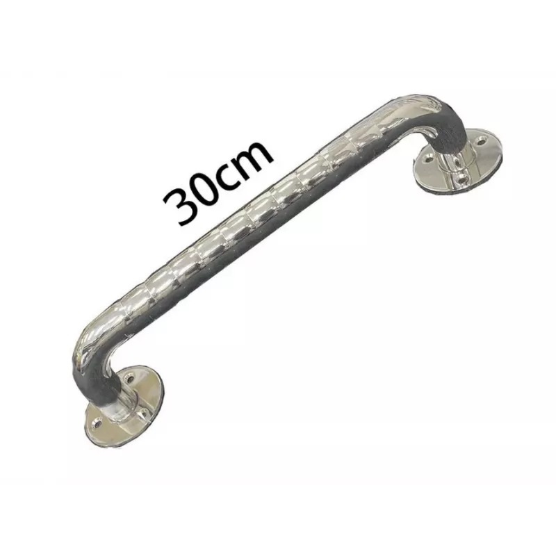 Barra de apoyo estriada de acero inoxidable para el baño 30 cm