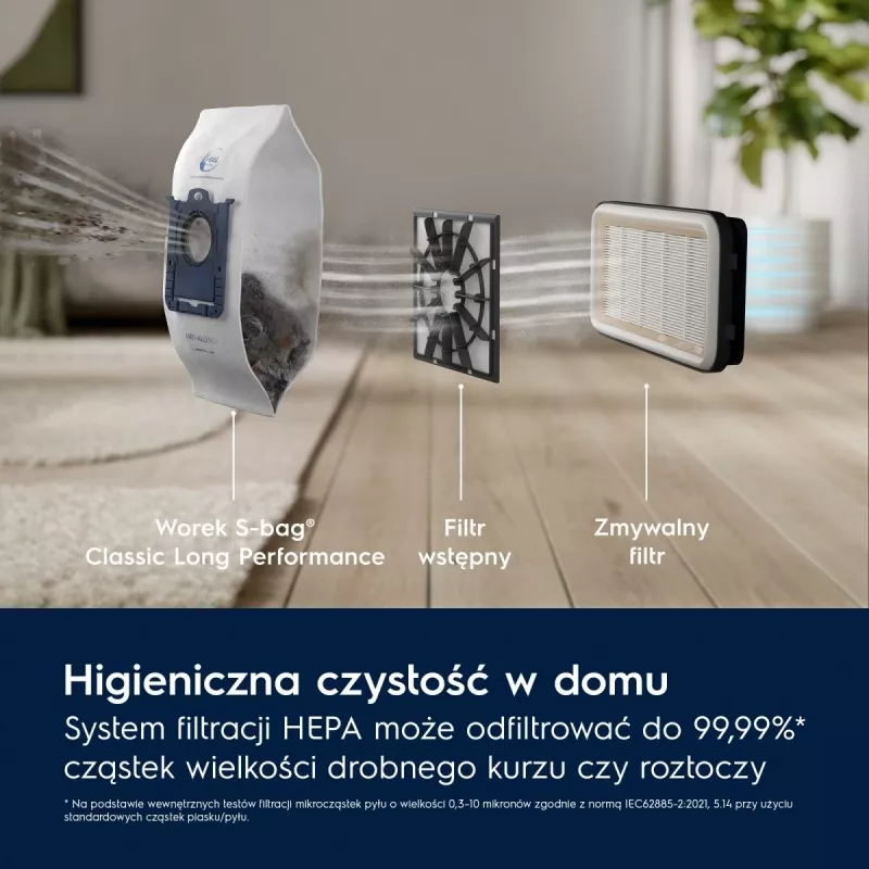 Aspirador de tambor Electrolux EB31C1DB 750 W, bolsa de 3 litros, filtro HEPA, tubo telescópico de acero