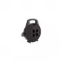 Cable alargador de corriente Bachmann 393.002 10m 4 tomas AC Interior Negro
