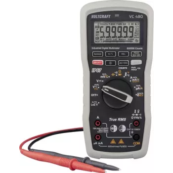 Voltcraft VC 480 Multímetro digital de mano impermeable IP67 CAT IV 1000 V cuentas de pantalla (VC-16821325)