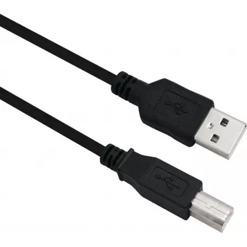 Cable USB Helos 288306 USB 2.0 3 m USB A USB B Negro
