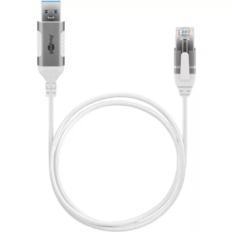 Cable Ethernet Goobay USB-A 3.0 a RJ45 fino 2 m - conecta router, módem o (74379)