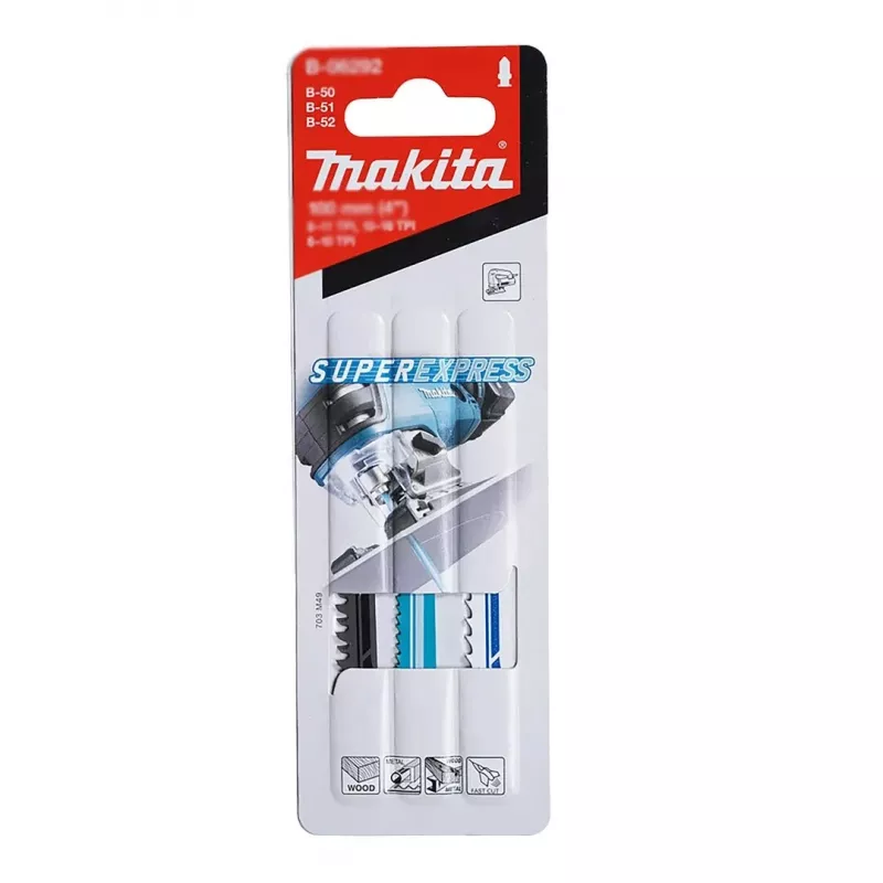 Makita DJV180ZX LXT 18 V sierra de calar pendular a batería, péndulo de 3 niveles, 0–2600 carreras/min, sin batería, con hojas