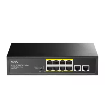 Cudy FS1010P Switch de red Fast Ethernet (10/100) Power over Ethernet (PoE) negro
