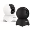 Foscam X5-B cámara de seguridad IP, para interior, 5 MP 2592x1944, Wi-Fi y LAN, motorizada (giro/inclinación), visión nocturna de 8 m, detección de personas, zoom digital 6x, negra