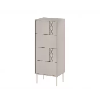 Cómoda Cama 4S TRESSE 50x40x125 cashmere mate