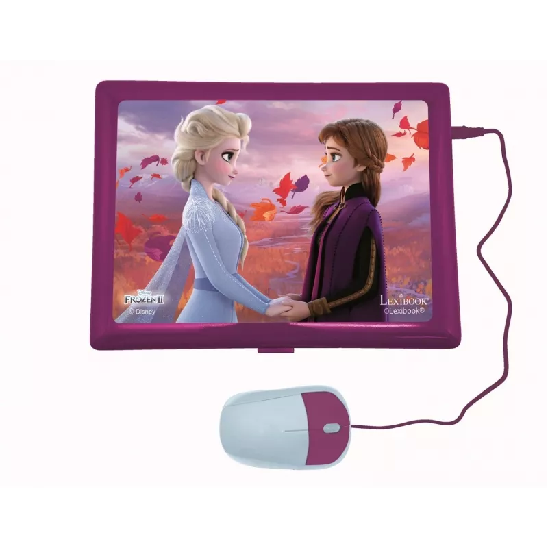 Lexibook JC598FZi17 Disney Frozen portátil educativo bilingüe, PL/EN, 124 actividades