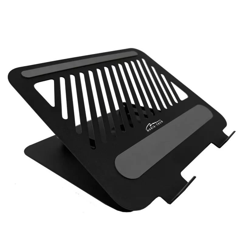 Soporte para portátil MEDIA-TECH MT2662 – ajustable en altura, plegable de aluminio para portátiles de 10–17 inch