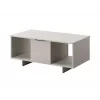 Mesa de centro Cama Meble ALMA 100×55×55 cm, tablero rectangular beige, acabado cashmere