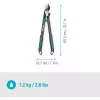 Tijera de podar GARDENA EnergyCut Pro S, mango de 60 cm, gris/turquesa