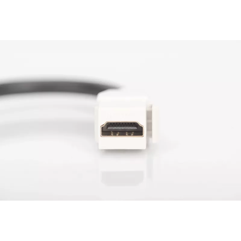 Módulo Keystone Digitus HDMI 2.0 con cable de 12 cm (conector hembra/conector hembra)